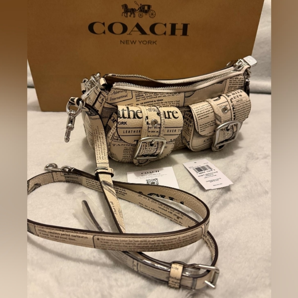 COACH Ashton Beige Shoulder Bag - Picture 5 of 10